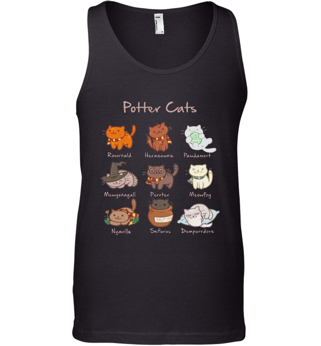 Potter Cats Harry Potter Fan Tank Top Tank Top Black