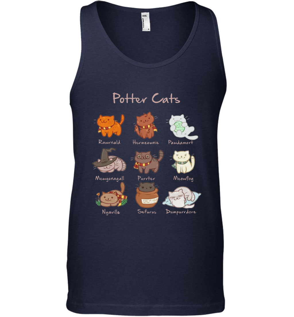 Potter Cats Harry Potter Fan Tank Top Tank Top Navy