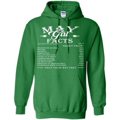 May Girl Facts T-shirt Irish Green