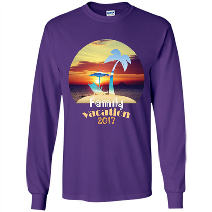 Summer T-shirt Family Vacation 20117 Purple
