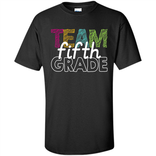 Team Fifth Grade Teacher T-shirt Black