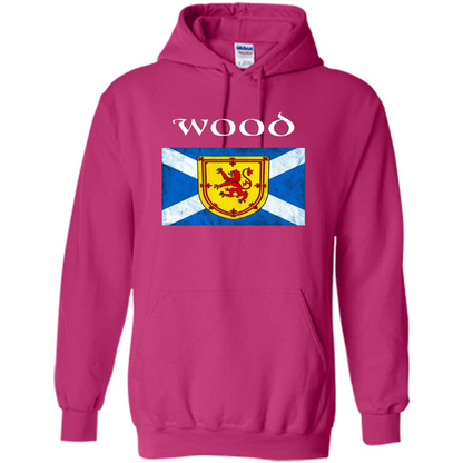 Scottish Clan Wood T-shirt Heliconia