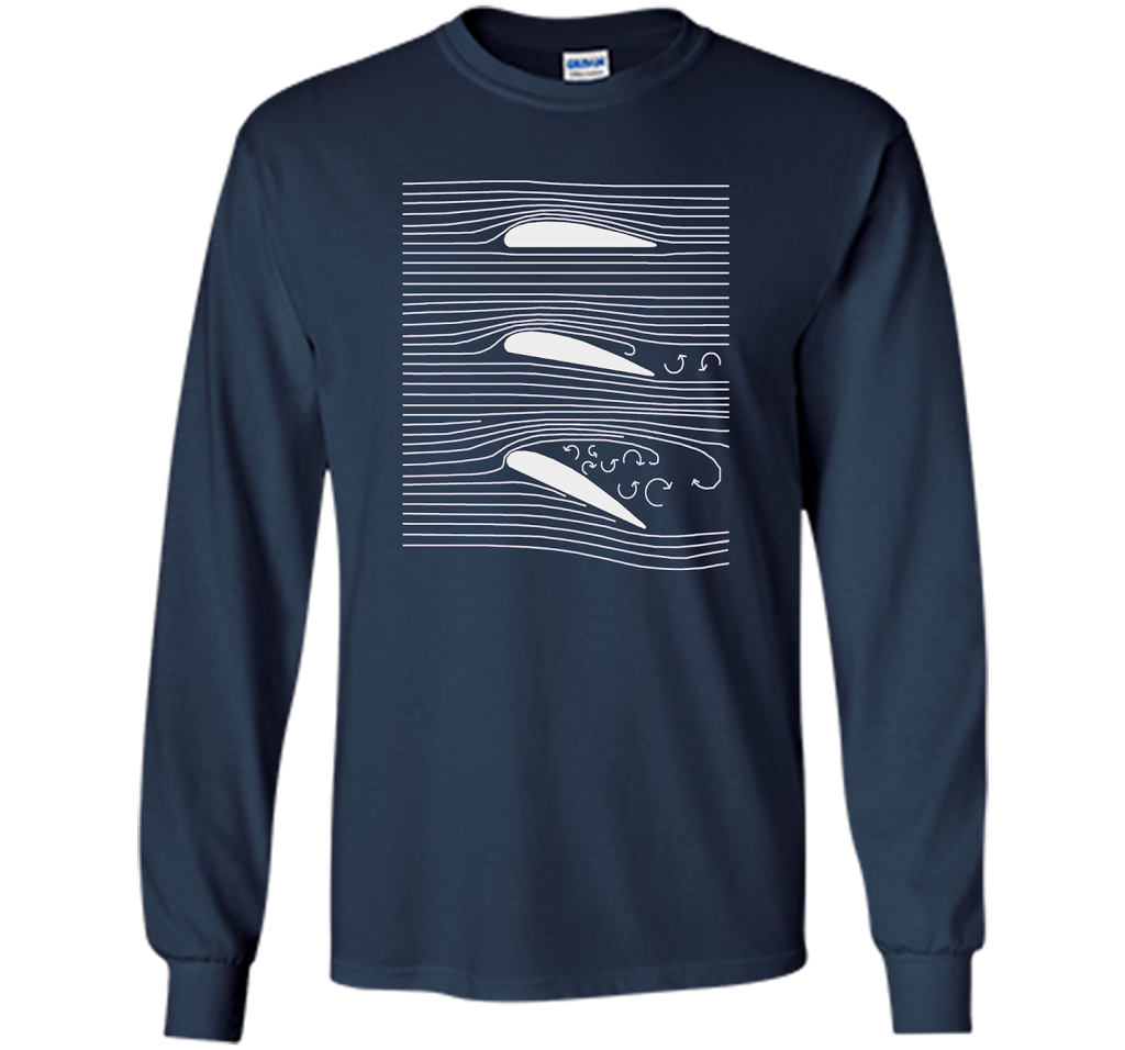 Airplane Wing T-shirt Aerospace Airfoil Stall Diagram