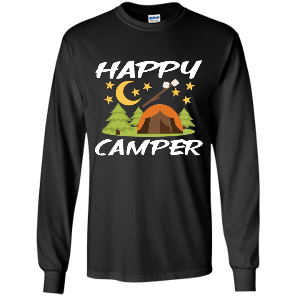 Happy Camper T-shirtt - Outdoor Night Sky