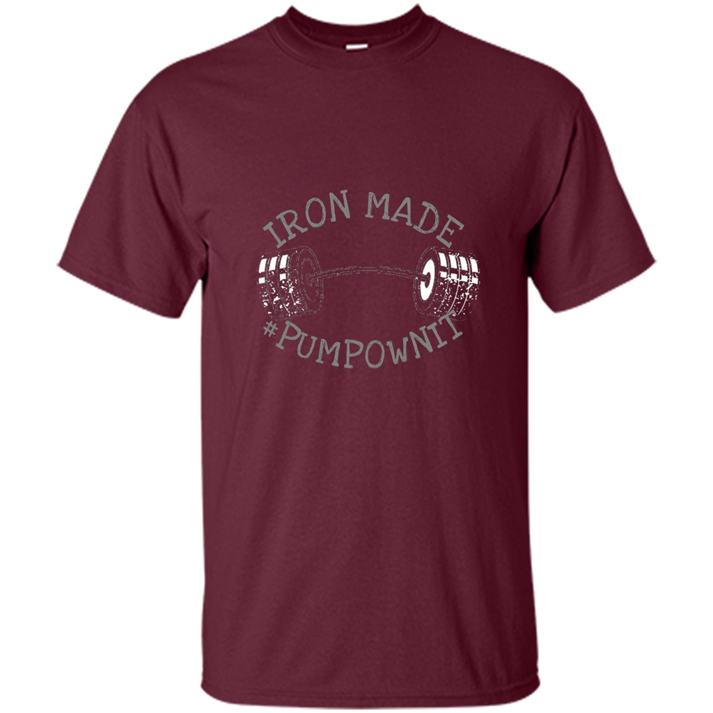Iron Made Pumpownit Gym T-shirt Maroon
