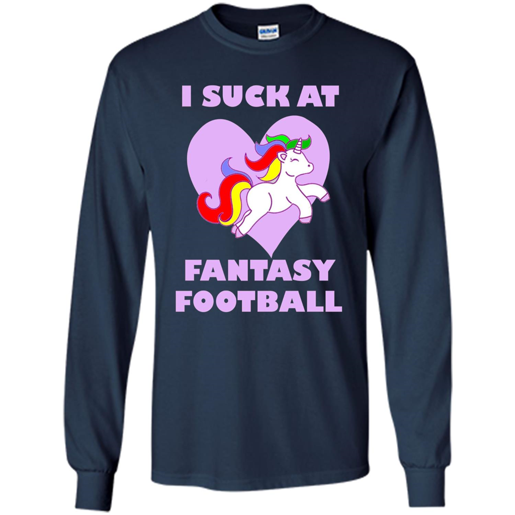 I Suck At Fantasy Football T-shirt Navy