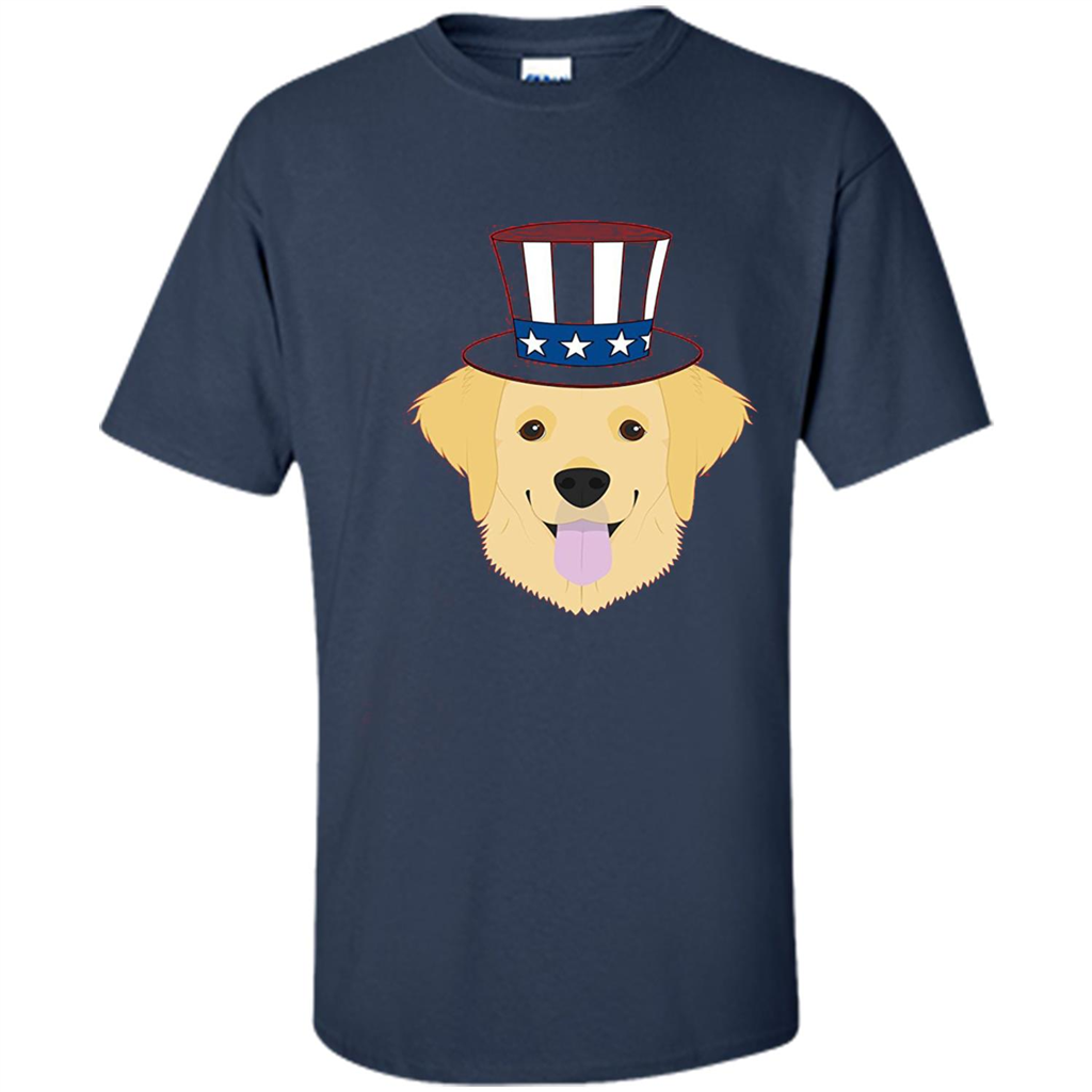 Dog Lover T-shirt The 4th of July Navy