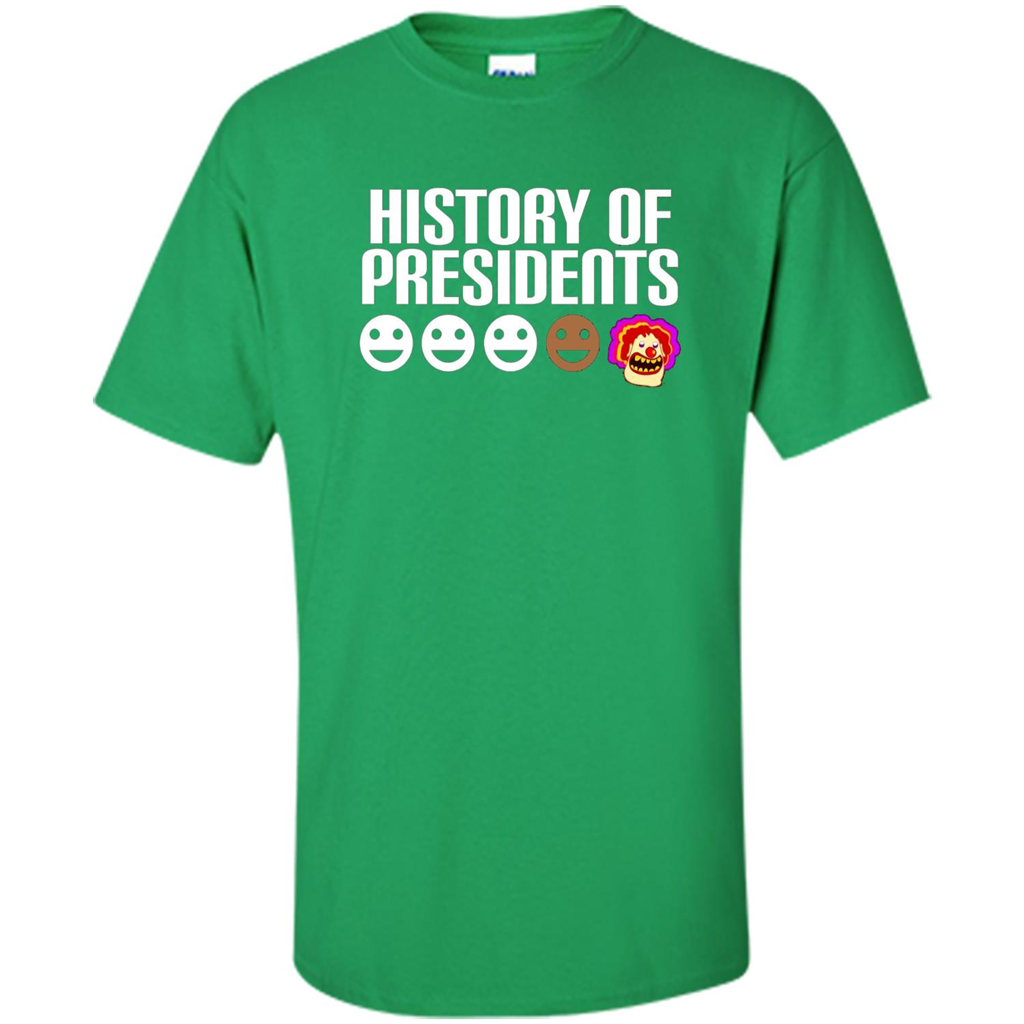 American T-shirt History Of Presidents Irish Green