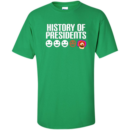 American T-shirt History Of Presidents Irish Green