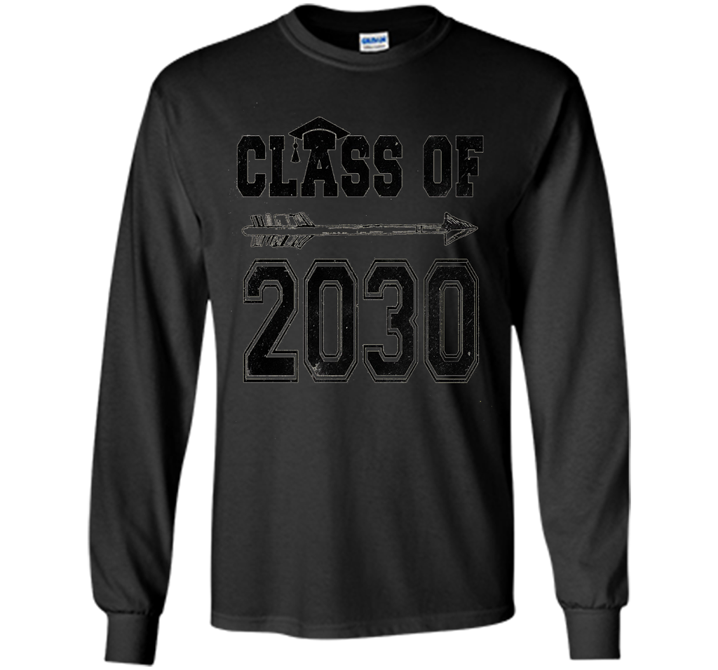 Kindergarten T-shirt Class Of 2030 Kindergarten Style T-shirt Black