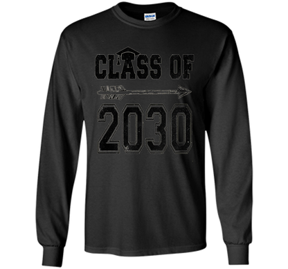 Kindergarten T-shirt Class Of 2030 Kindergarten Style T-shirt Black