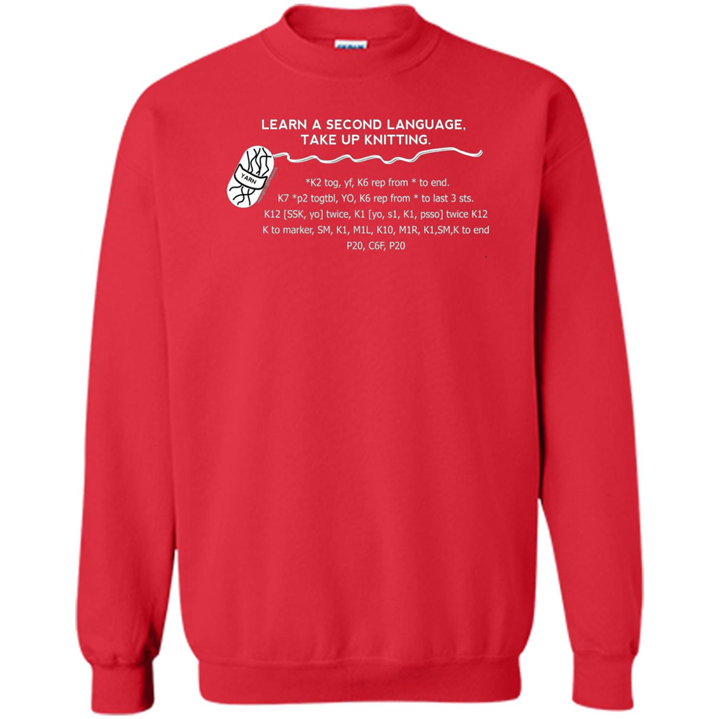 Funny Knitting T-shirt Knitting Gift Shirt Red