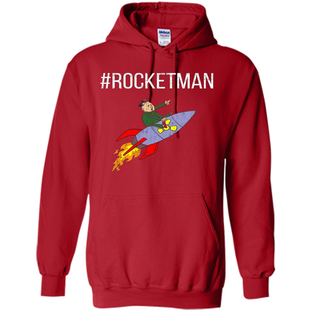Rocket Man Funny T-shirt Red
