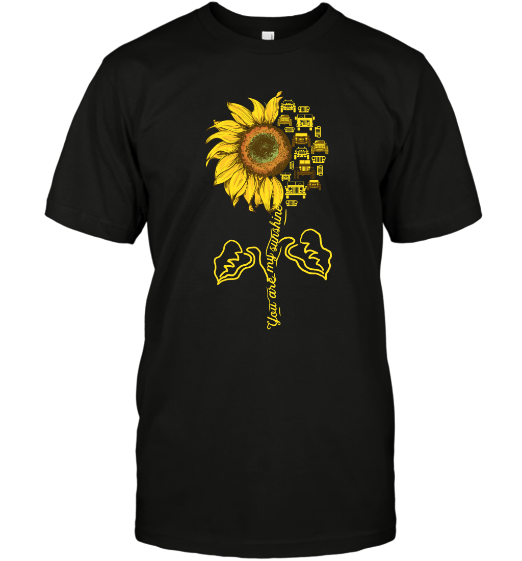 You Are My Sunshine Sunflower Jeeps ShirtUnisex Short Sleeve Classic Tee