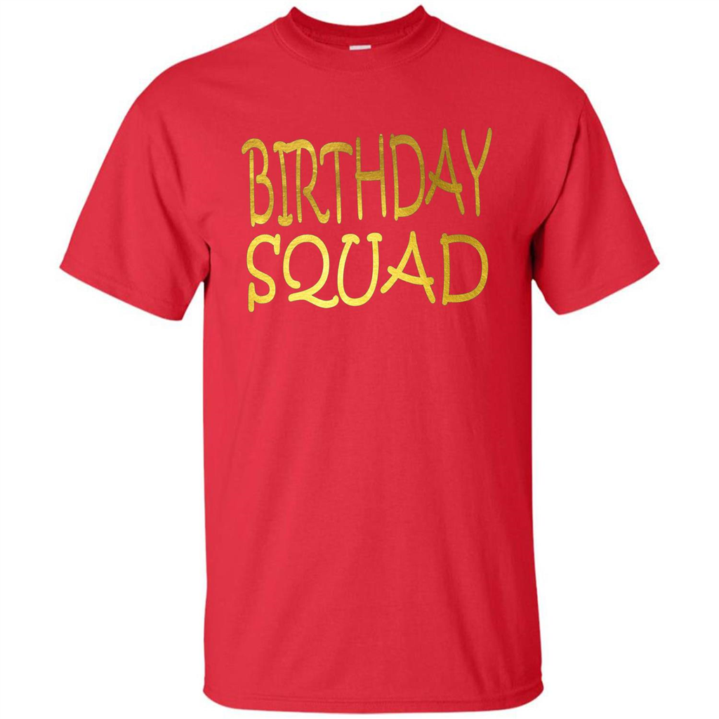 Birthday Squad T-shirt Red