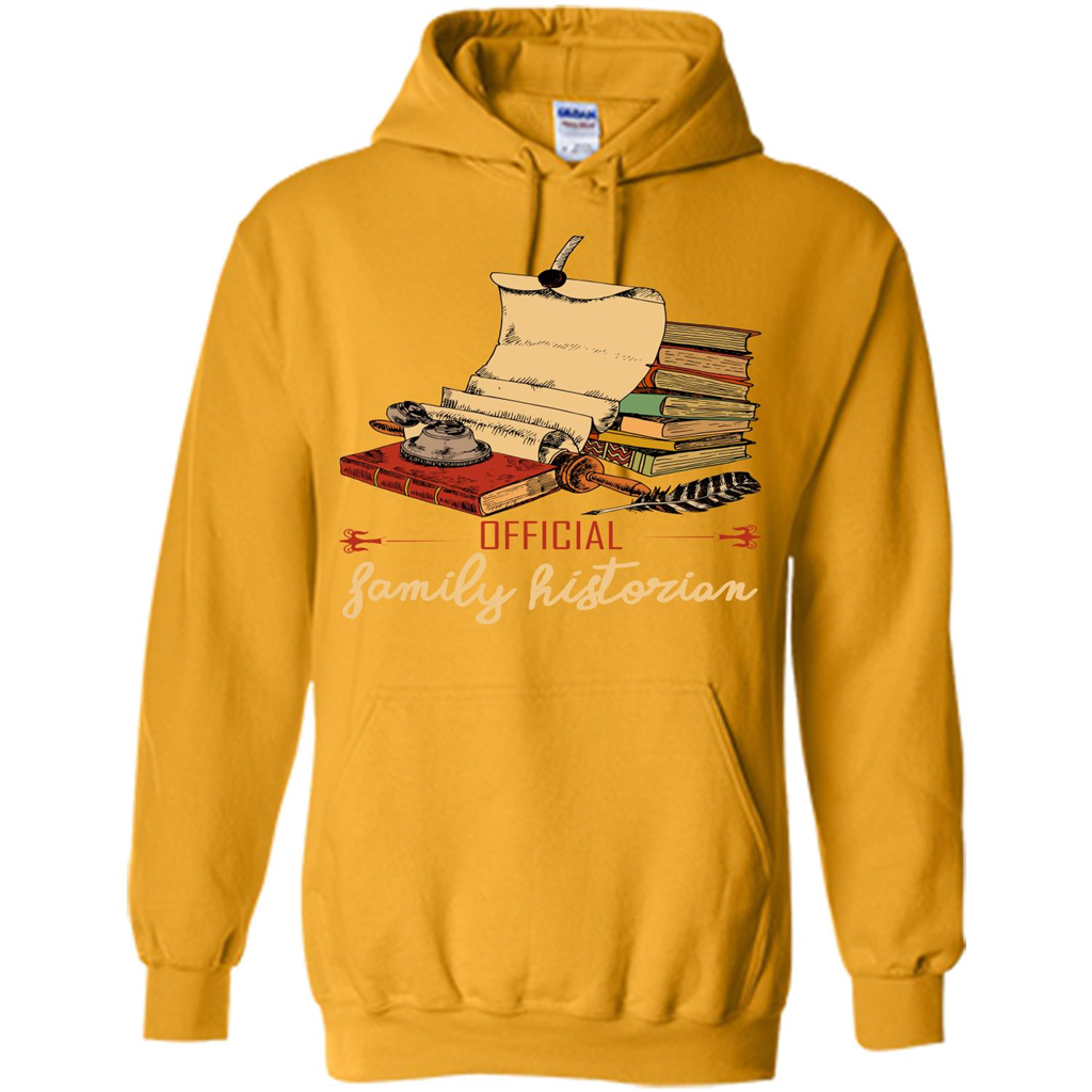 Family T-shirt Official Family Historian Gold