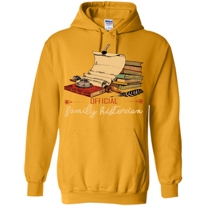 Family T-shirt Official Family Historian Gold