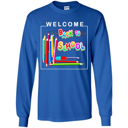 Welcome Back to School T-shirt School Day T-shirt Royal