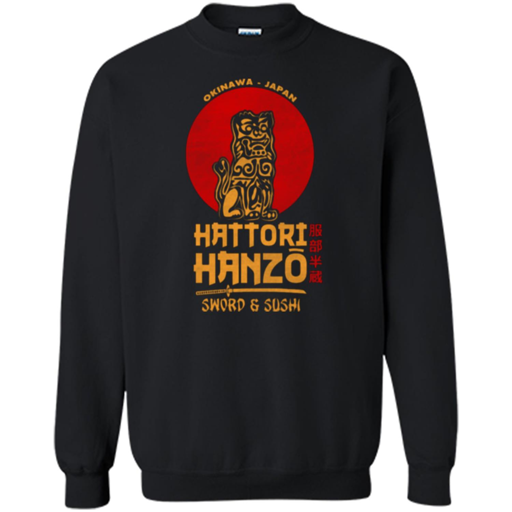 Hattori Hanzo Sword And Sushi T-shirt Black