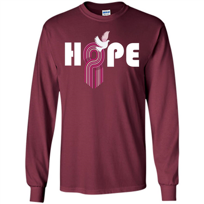 Cancer Awareness T-shirt Hope Maroon