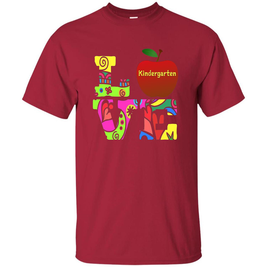 Kindergarten LOVE T-shirt School Day T-shirt Cardinal