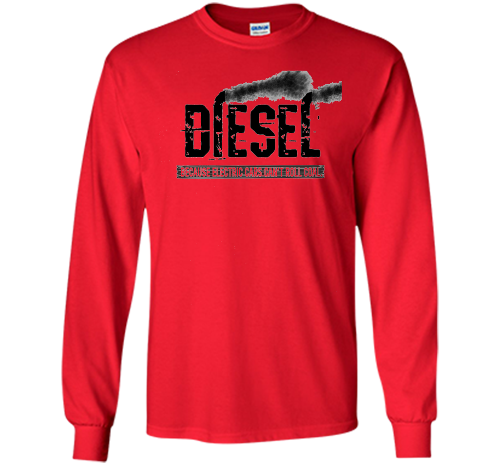Diesel Rolling Coal T-Shirt Black Smoke Lifted Truck T-shirt Red
