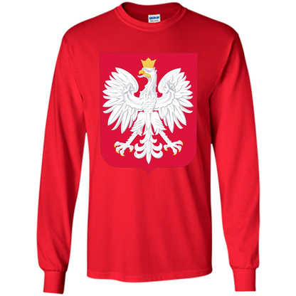 Polish Eagle T-shirt Polska Poland T-shirt Red