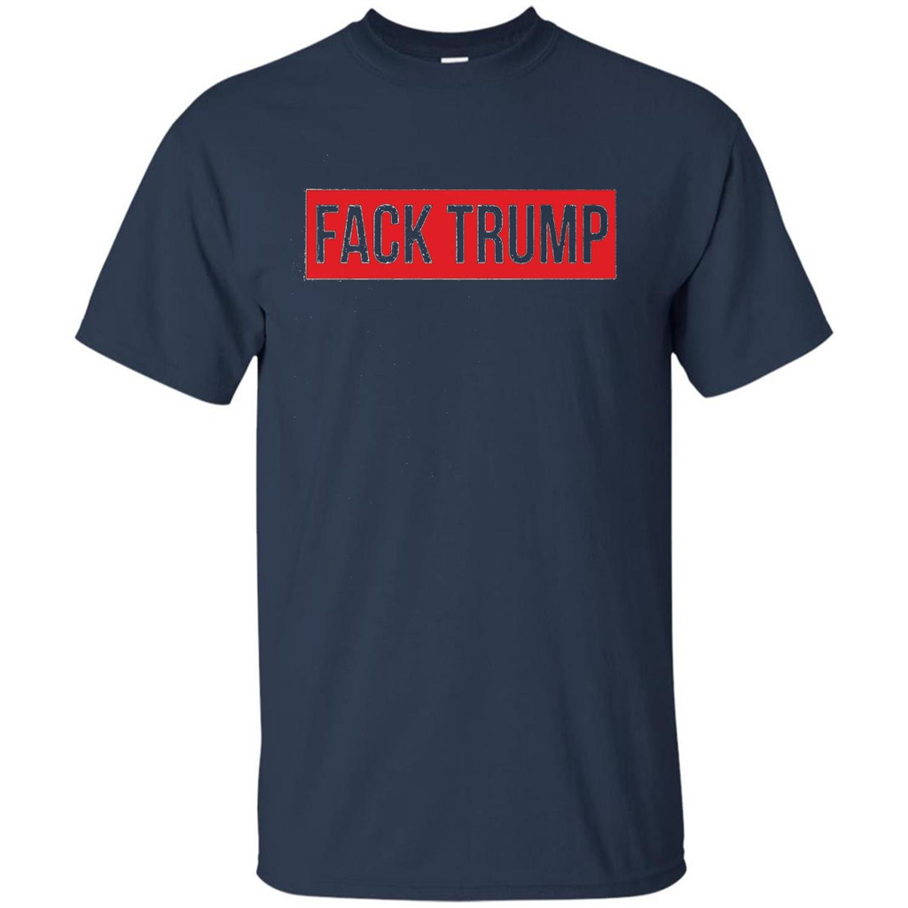 Fack Trump T-shirt Anti Trump T-shirt Navy