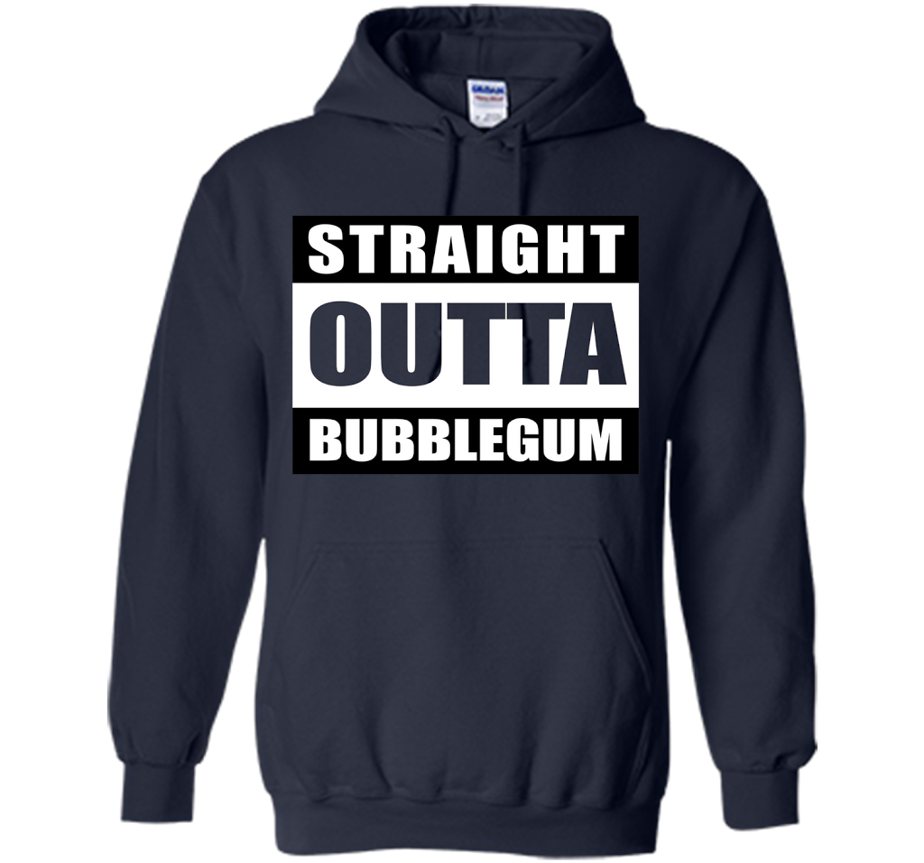 Straight Outta Bubblegum Action Movie Quote T-Shirt t-shirt Navy