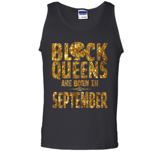 September T-shirt Black Queens Are Born In September T-shirt Black