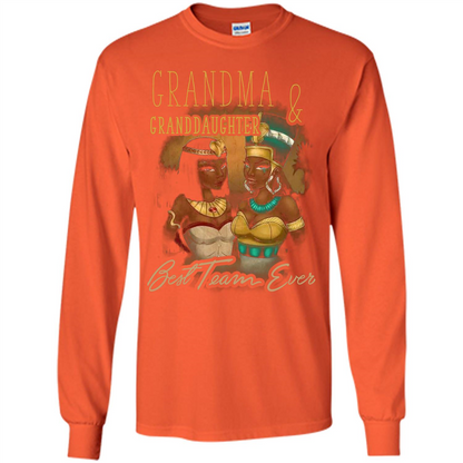 Family T-shirt Grandma Granddaughter Best Team Ever T-shirt