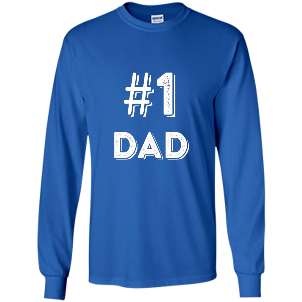 Fathers Day T-shirt Dad No.1 T-shirt Royal