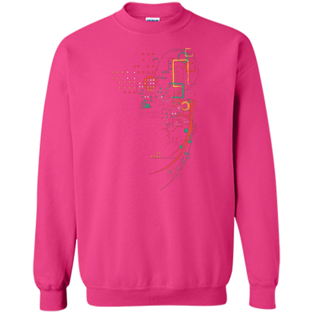 City Grid T-shirt Heliconia