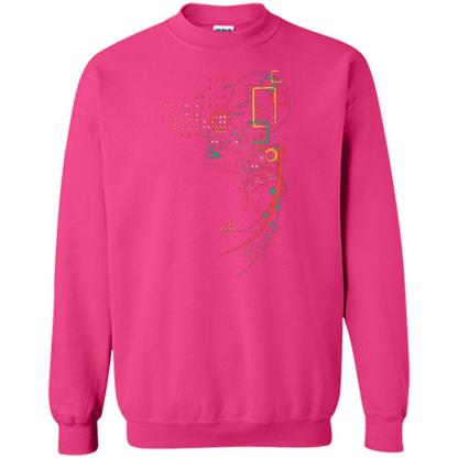 City Grid T-shirt Heliconia