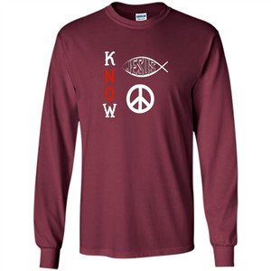 Christian T-shirt Know Jesus Know Peace