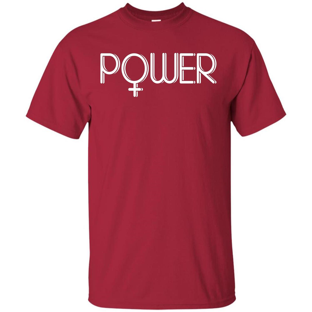 Woman Power Female Symbol Feminist T-Shirt Cardinal