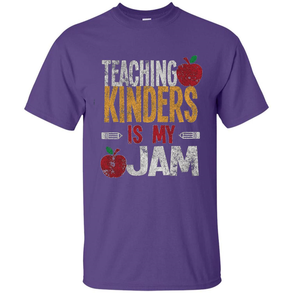 Teaching Kinders Is My Jam T-Shirt Purple