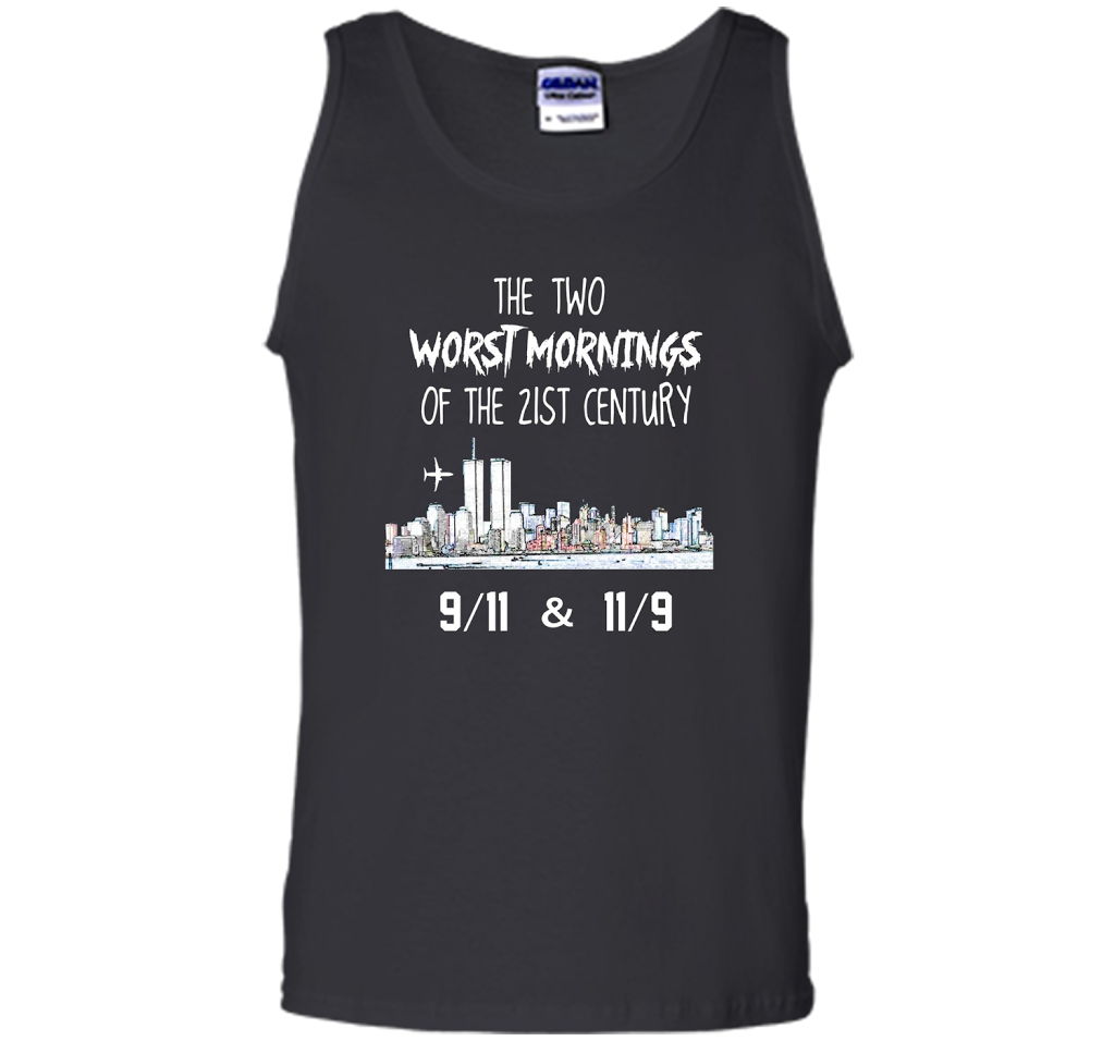 The Two Worst Mornings Of The 21st Century 9/11 And 11/9 T-shirt Black