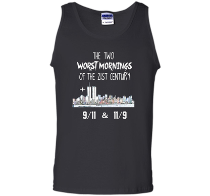 The Two Worst Mornings Of The 21st Century 9/11 And 11/9 T-shirt Black