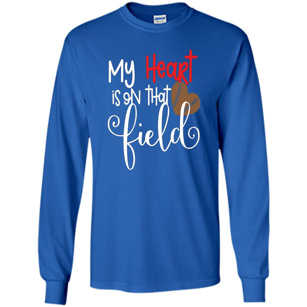 My Heart Is On That Field Football T-shirt Royal