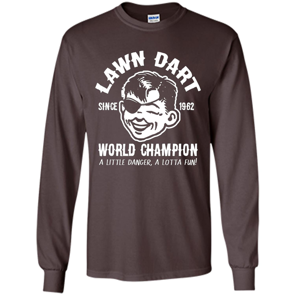 Lawn Dart Since 1962 World Champion Backyard Game T-shirt Dark Chocolate