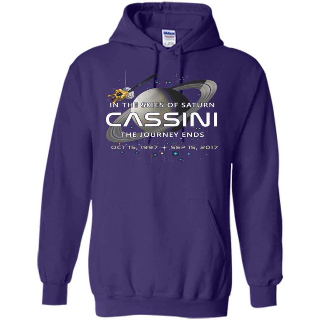 Cassini Spacecraft End Of Mission At Saturn T-Shirt Purple