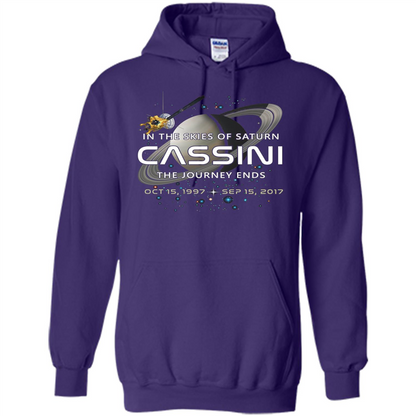 Cassini Spacecraft End Of Mission At Saturn T-Shirt Purple