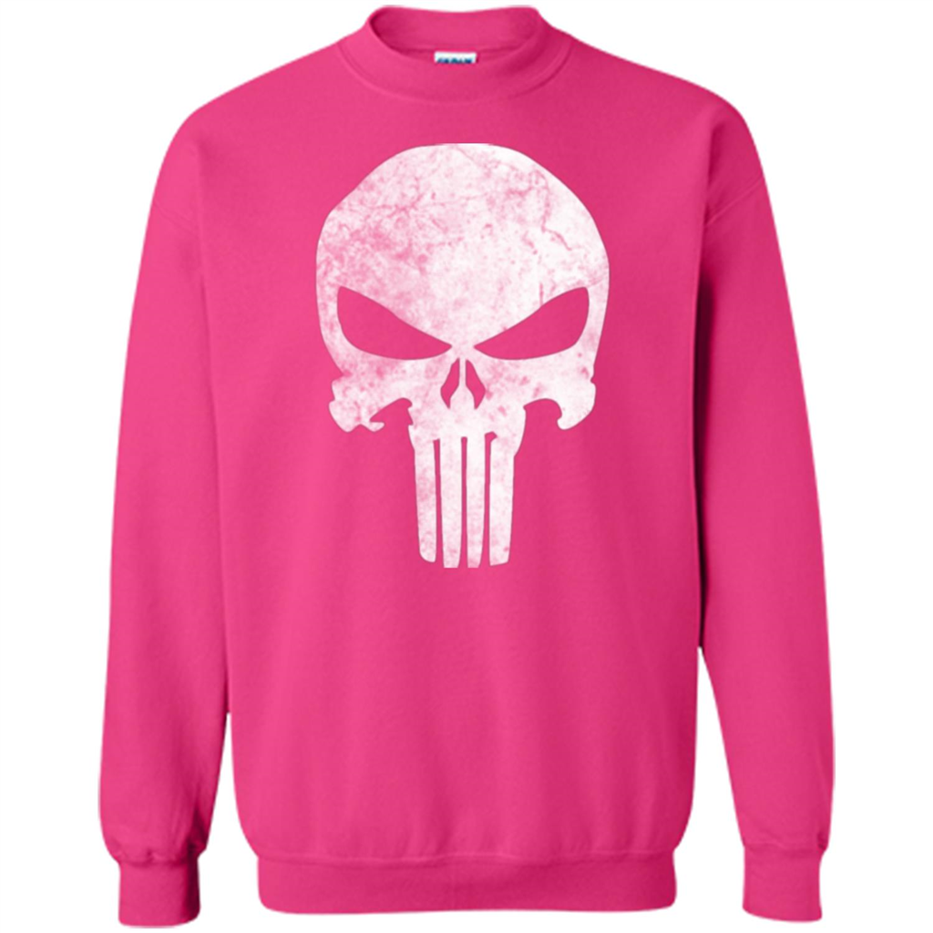Punisher Skull Grunge T-shirt Heliconia