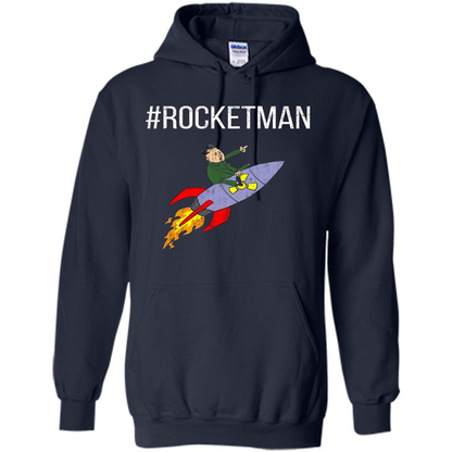 Rocket Man Funny T-shirt Navy