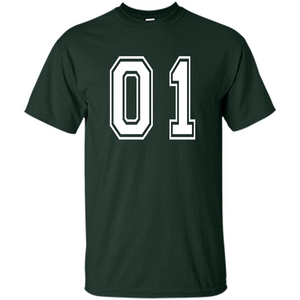 Sports Team School Numbers T-Shirt 01