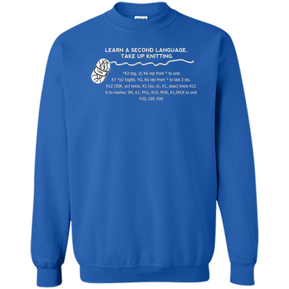 Funny Knitting T-shirt Knitting Gift Shirt Royal
