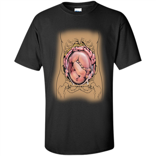 Anatomy T-shirt Fetus In Utero Black