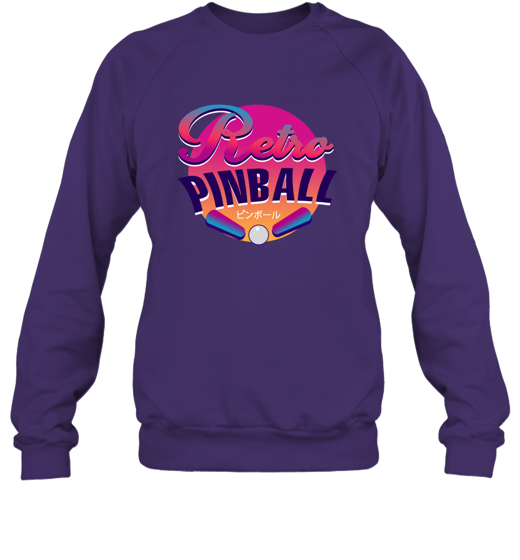 Retro Pinball Shirt Sweatshirt Sweatshirt Purple
