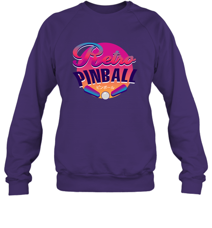 Retro Pinball Shirt Sweatshirt Sweatshirt Purple